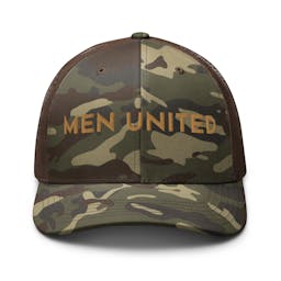 Camouflage trucker hat - camouflage-trucker-hat-camo-brown-front-654a98fba4a7b