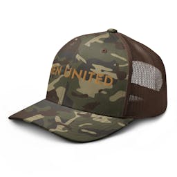 Camouflage trucker hat - camouflage-trucker-hat-camo-brown-left-front-654a98fba4aff