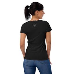 Women's short sleeve t-shirt - womens-fashion-fit-t-shirt-black-back-653fd43a0163a