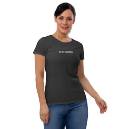 Women's short sleeve t-shirt - womens-fashion-fit-t-shirt-heather-dark-grey-front-653fd43a01e97