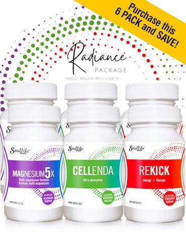 Here is a great way to try SoulLife with this 60-day bundle of great products and great savings by purchasing The SoulLife Radiance Pack. 